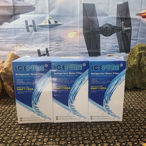 IcePure RWF1100A Refrigerator Water Filters - 3 Pack of Sealed Filters NIP - Picture 3 of 13